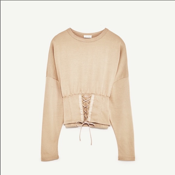 Zara corset long sleeve top - Picture 3 of 4